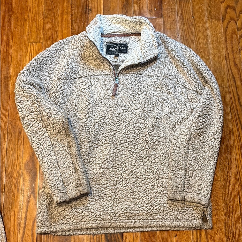 True Grit by Oak Hall Sherpa Pullover in Oatmeal